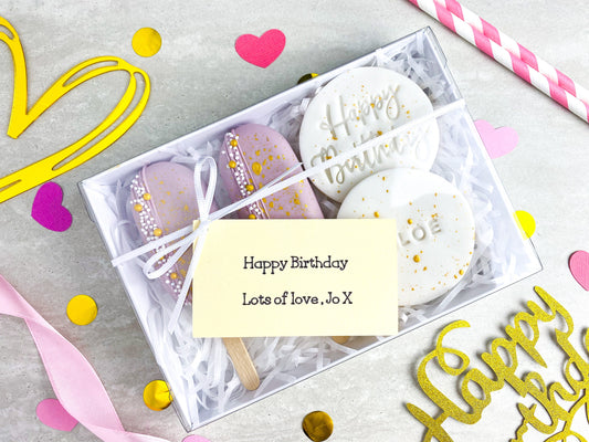 Lilac Birthday Cakesicle Treat Box