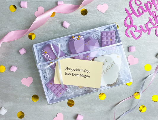 Lilac Birthday Cakesicle Treat Box for her