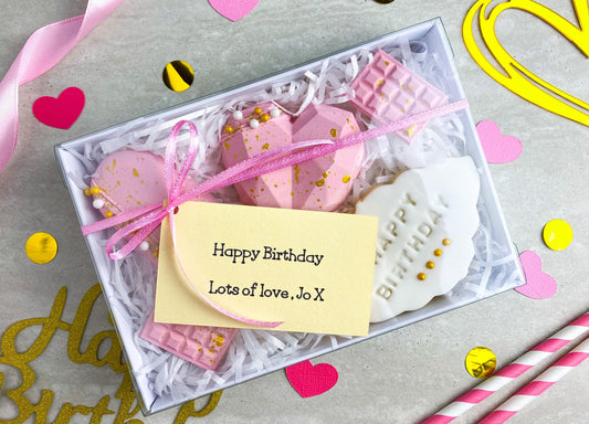 Pink Birthday Cakesicle Treat Box