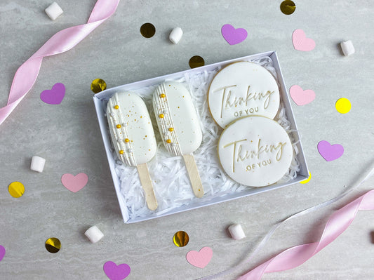 Thinking of you Cakesicle and Biscuit Treat Box