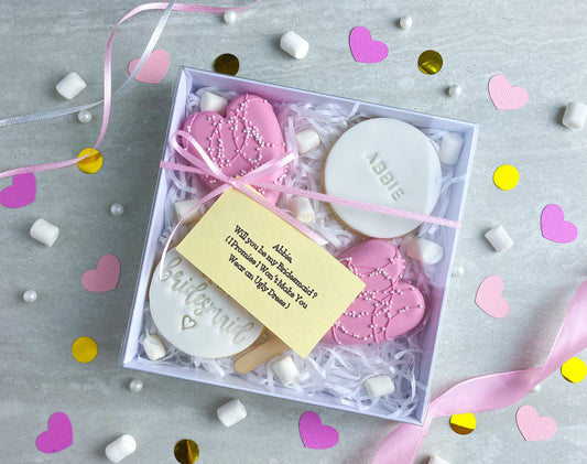 Pink Personalised Bridesmaid Proposal Gift